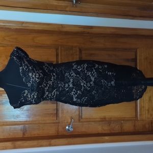 Bisou Bisou Black Lace Dress